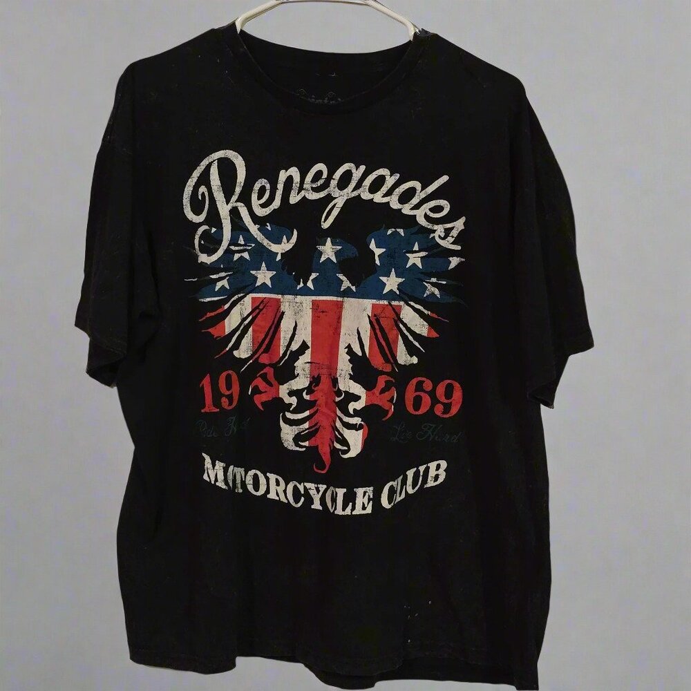 Renegades Motorcycle Club Graphic T-Shirt – Black